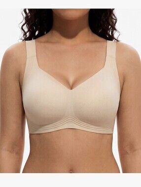 NWT Fancyglee Nude Jelly Bra - 2XL